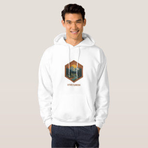 Personalisiertes Vintage-Bergabenteuer-Abzeichen Hoodie