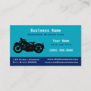 Personalisiertes Vintage- / Classic-Motorrad Visitenkarte