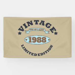 Personalisiertes vintage Geburtstagsgeschenk Banner