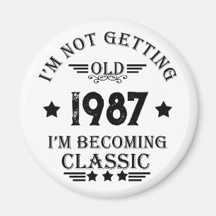 Personalisiertes Vintage-Geburtstagsgeschenk Magnet