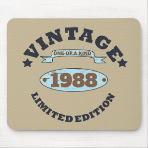 Personalisiertes vintage Geburtstagsgeschenk Mousepad