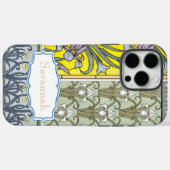 Personalisiertes Vintage-Iris-Muster Case-Mate iPhone Hülle (Rückseite (Horizontal))