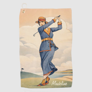 Personalisiertes Vintage Mode Golf Handtuch