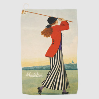 Personalisiertes Vintage Mode Golfhandtuch