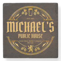 Personalisiertes Vintage-Pub-Schild aus rustikalem