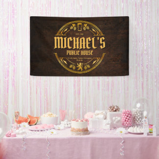 Personalisiertes Vintage-Pub-Schild Vinyl-Banner Banner