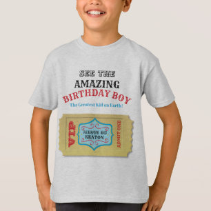 Personalisiertes Vintage-Zirkus-Geburtstags-Shirt T-Shirt