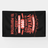 Personalisiertes Vintages 30. Geburtstagsgeschenk  Banner (Horizontal)