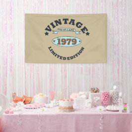 Personalisiertes Vintages 45. Geburtstagsgeschenk Banner