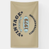 Personalisiertes Vintages 45. Geburtstagsgeschenk Banner (Vertikal)