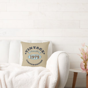 Personalisiertes Vintages 45. Geburtstagsgeschenk Kissen