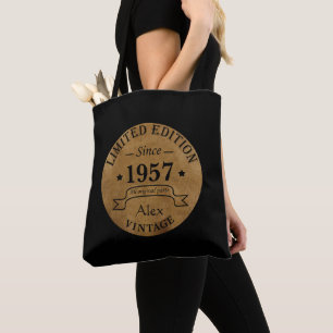 Personalisiertes Vintages 65. Geburtstagsgeschenk Tasche