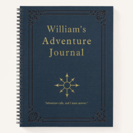 Personalisiertes Vintages Adventure Journal Notizblock