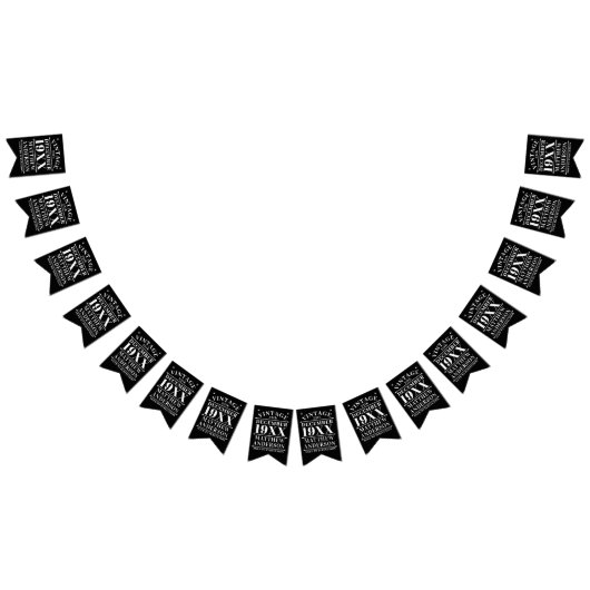 Personalisiertes Vintages Alter bis Perfektion Jag Wimpelkette (Alle)