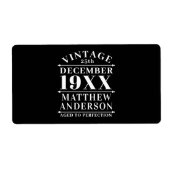 Personalisiertes Vintages Alter bis zur Perfektion (Vorne)