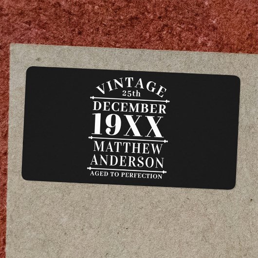 Personalisiertes Vintages Alter bis zur Perfektion