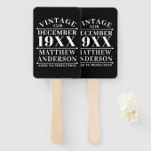 Personalisiertes Vintages Alter bis zur Perfektion Fächer (Vorne und Hinten)