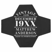 Personalisiertes Vintages Alter bis zur Perfektion Fußball (Flach)