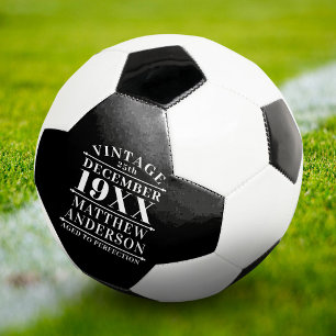 Personalisiertes Vintages Alter bis zur Perfektion Fußball