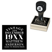 Personalisiertes Vintages Alter bis zur Perfektion Gummistempel (Stempel)