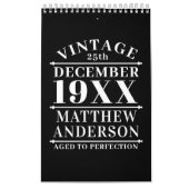 Personalisiertes Vintages Alter bis zur Perfektion Kalender (Titelbild)