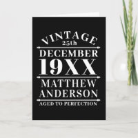 Personalisiertes Vintages Alter bis zur Perfektion