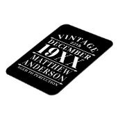 Personalisiertes Vintages Alter bis zur Perfektion Magnet (Linke Seite)