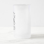 Personalisiertes Vintages Alter bis zur Perfektion Mattglas Bierglas (Mittel)