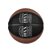 Personalisiertes Vintages Alter bis zur Perfektion Mini Basketball (Vorderseite)