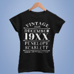 Personalisiertes Vintages Alter bis zur Perfektion T-Shirt<br><div class="desc">Personalisiertes Vintages,  vollkommenes Design könnte ein gutes Geschenk für Ihre Freunde oder Familienmitglieder,  oder Sie können es selbst verwenden.</div>