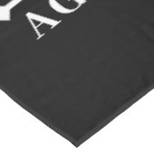 Personalisiertes Vintages Alter bis zur Perfektion Tischdecke (Schrägansicht)