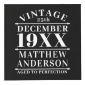 Personalisiertes Vintages Alter bis zur Perfektion Würfel (Vorderseite)