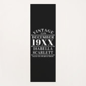 Personalisiertes Vintages Alter bis zur Perfektion Yogamatte (Vorderseite)