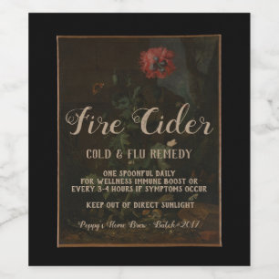 Personalisiertes Vintages Apotheker-Glas-Geschenk Weinetikett