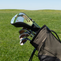 Personalisiertes Vintages Aussehen Golfer Golfschw