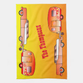 Personalisiertes Vintages Auto-und Handtuch (Vertikal)