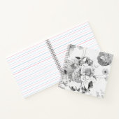 Personalisiertes Vintages Black Floral Collage Not Notizblock (Innenseite)