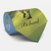 Personalisiertes Vintages Blickgolfspielergolf Krawatte (Gerollt)