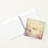 Personalisiertes Vintages BlumengussNotebook Notizblock (Innenseite)
