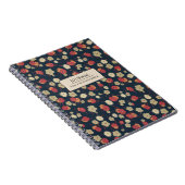 Personalisiertes Vintages BlumenNotebook der 20er  Notizblock (Rechte Seite)