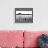 Personalisiertes Vintages Bootsdekor Grau Pontoon Leinwanddruck (Insitu (Wohnzimmer))