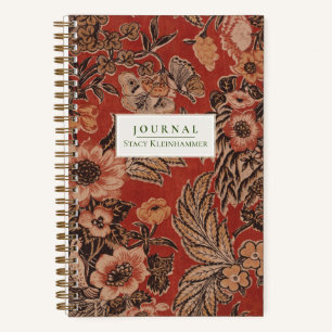 Personalisiertes Vintages botanisches Viktorianisc Notizblock