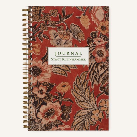 Personalisiertes Vintages botanisches Viktorianisc Notizblock (Vorderseite)