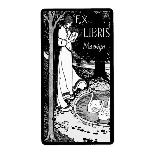 Personalisiertes Vintages Buchzeichen (Vorne)