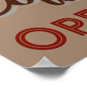 Personalisiertes Vintages Coffee Shop Schild Poste (Ecke)