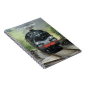 Personalisiertes Vintages Dampf-Zug-Notizbuch Notizblock (Rechte Seite)
