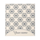 Personalisiertes Vintages Design Notizblock (Vorderseite)