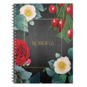 Personalisiertes Vintages Flora Elegante Notizblock (Vorderseite)