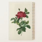 Personalisiertes Vintages Flora Elegante Planer (Rückseite)