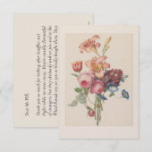 Personalisiertes Vintages Florenz Kunstvoll wander Dankeskarte (Vorne/Hinten)